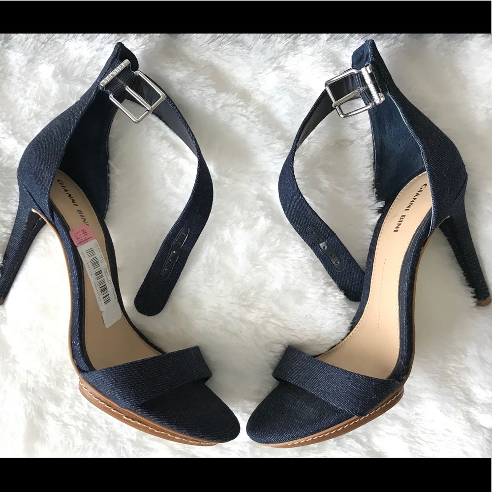 New Denim high heels